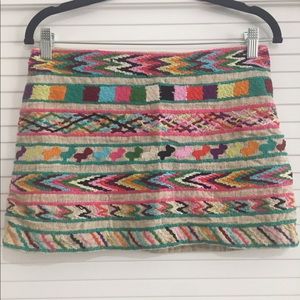 Rare embroidered mini skirt